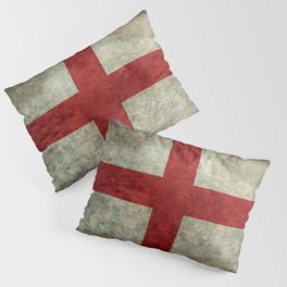 Flag of England (St. George's Cross) Vintage retro style Pillow Sham