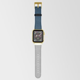 Color Block Navy Blue and Gray Apple Watch Band