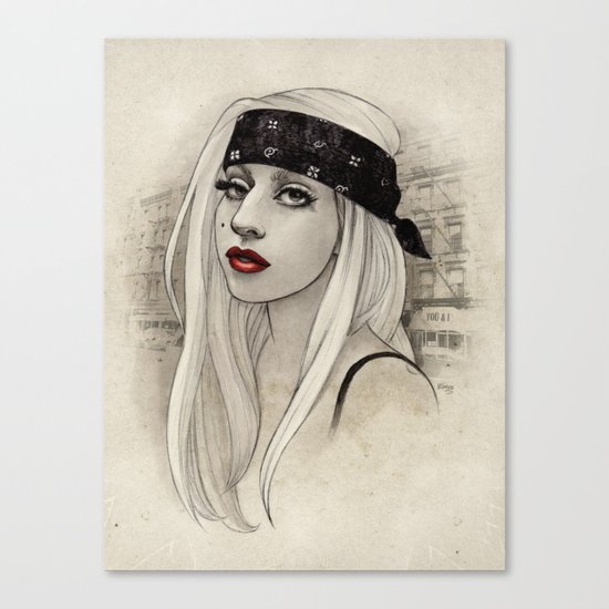 New York Woman born to run you down Canvas Print