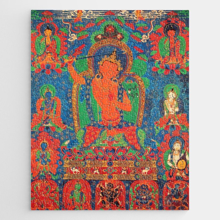 Manjushri Bodhisattva & Buddhist Deity Arapachana Jigsaw Puzzle