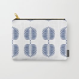 TROPICAL PALMS . WHITE + BEACH BLUE Carry-All Pouch