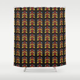 Seamless vintage decorative pattern with abstract ornament. Background Shower Curtain