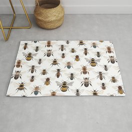 A Collection of Bees Rug