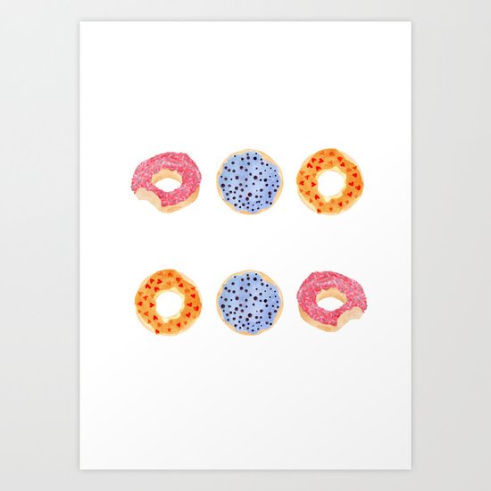 doughnut selection Art Print