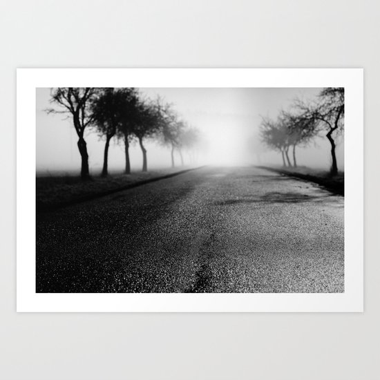 Pearly road Art Print