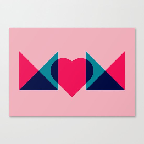 HEART MOM Canvas Print