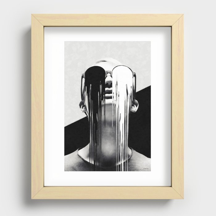 Black and white Recessed Framed Print