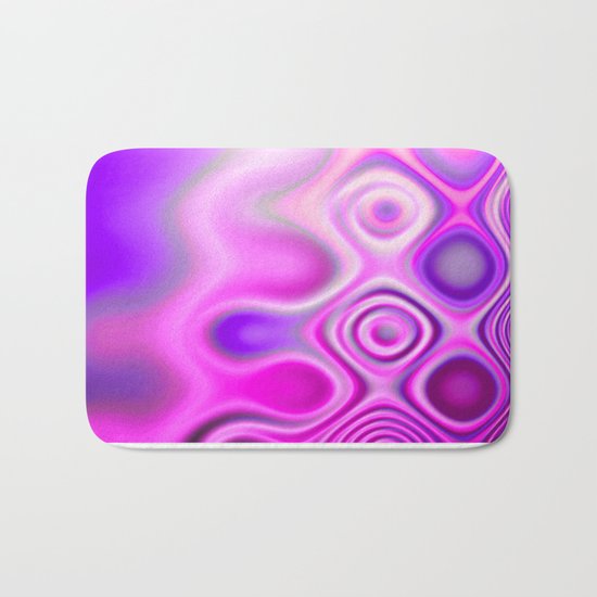Dots in Motion (hot pink) Bath Mat