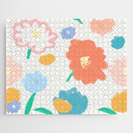 Hand Drawn Floral Pattern Jigsaw Puzzle