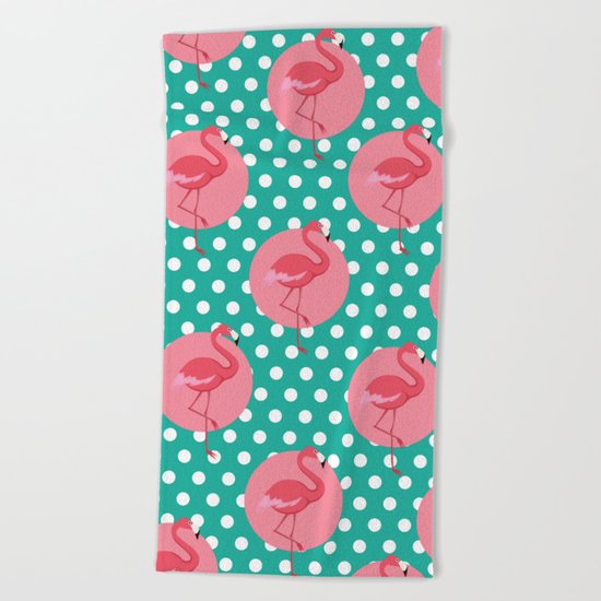 FLAMINGO 3 Beach Towel