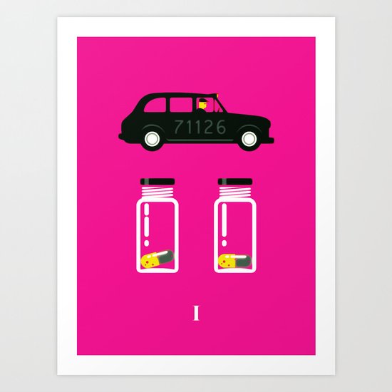 I. A Study in Pink Art Print