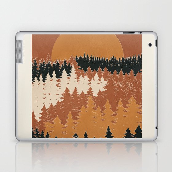 Minimal Abstract Art Landscape 01 Laptop & iPad Skin