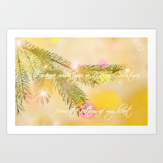 I wanna wish you a merry christmas Art Print