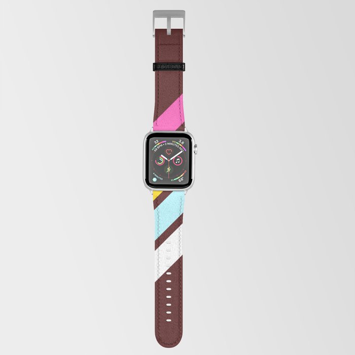 80's Style Retro Stripes Apple Watch Band