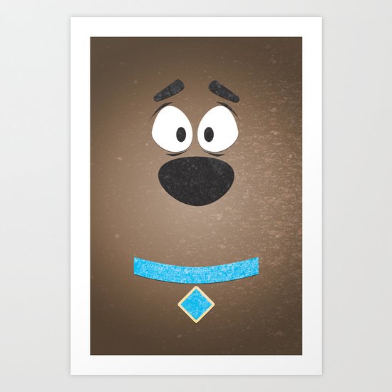 Minimal Scooby Art Print