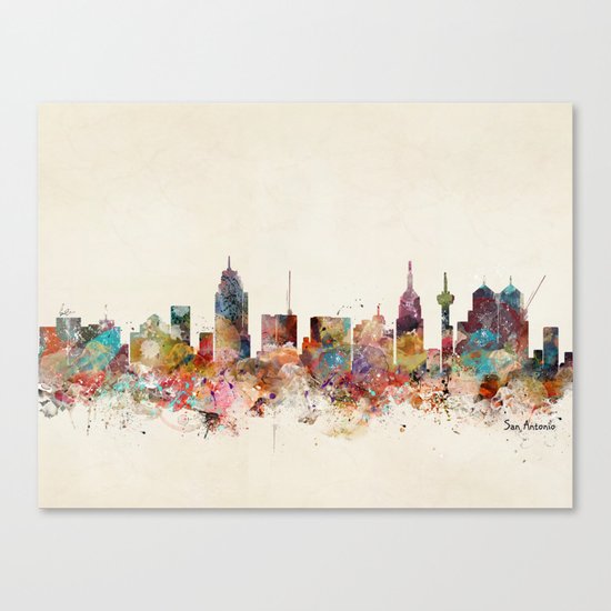 san antonio texas skyline Canvas Print