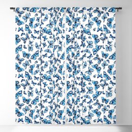  Beautiful blue and turquoise butterfly.  Blackout Curtain
