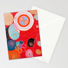 The Ten Largest, Group IV, No.4, Red by Hilma af Klint Stationery Card