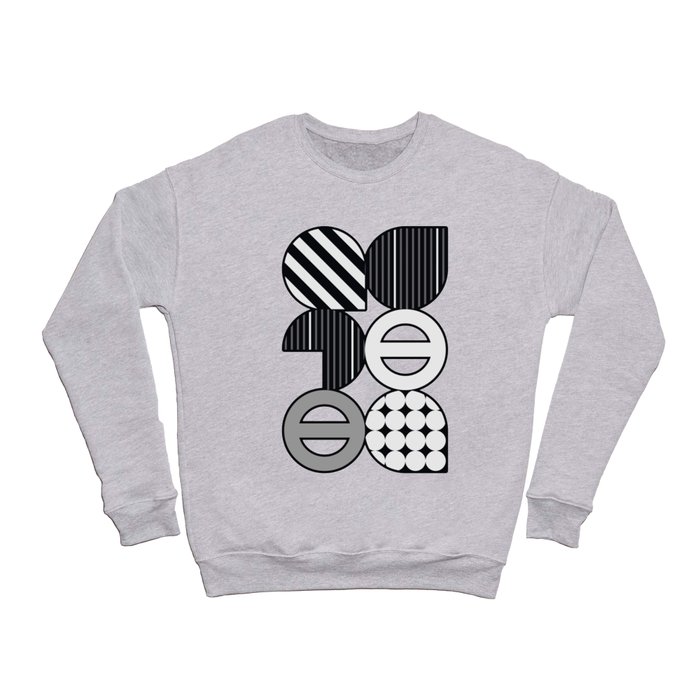 Modern black and white pattern. Cute design of a circle model