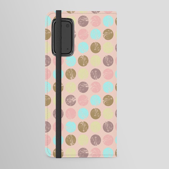 Dots and Texture - Pink  Android Wallet Case