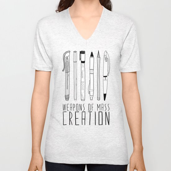 weapons of mass creation Unisex V-Neck