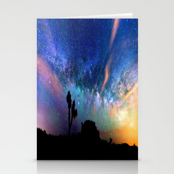 Colorful milky way Stationery Cards