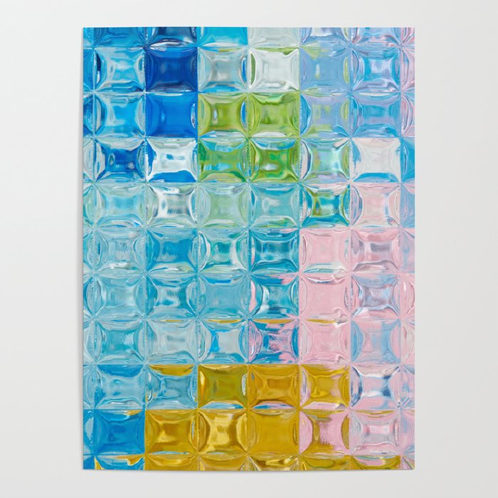 Glass Cubes Poster