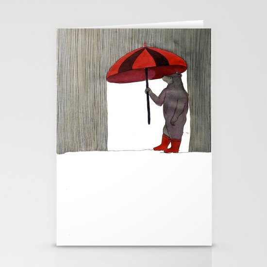 Hard Rain #3 Stationery Cards