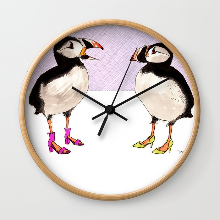 Puffin Parley Wall Clock