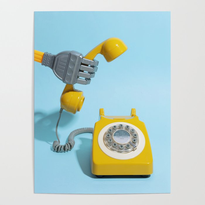 Answering machine Poster by Pepino de Mar Society6