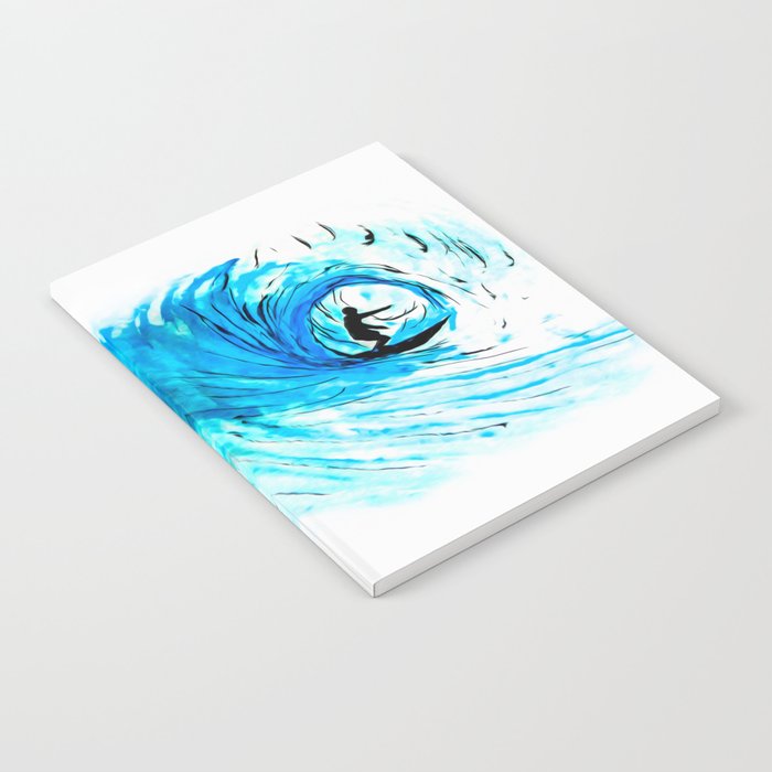 Surfer in blue Notebook