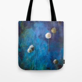 Dandelions at dusk Tote Bag