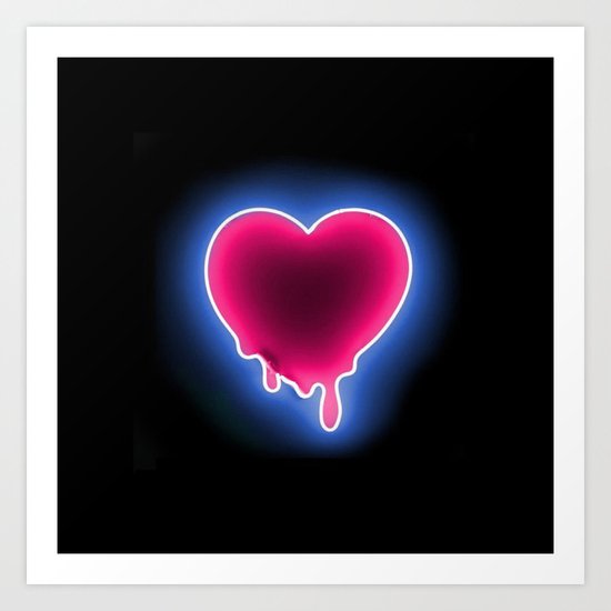 Heart // Neon Art Print