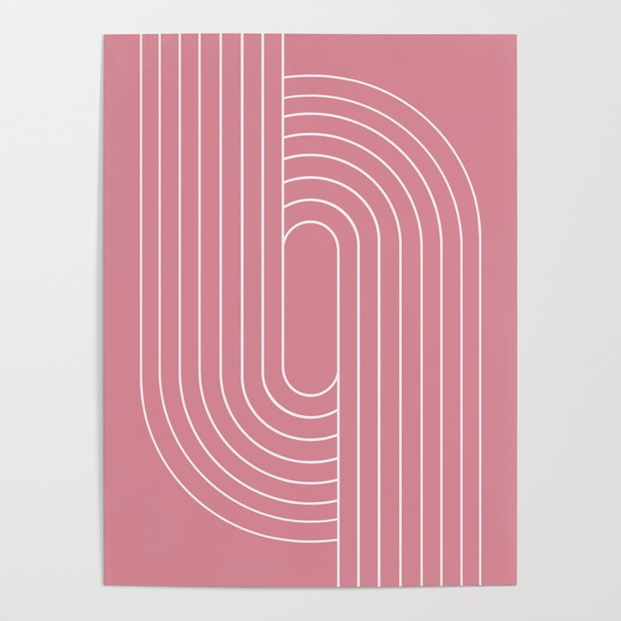 Oval Lines Abstract VI Poster