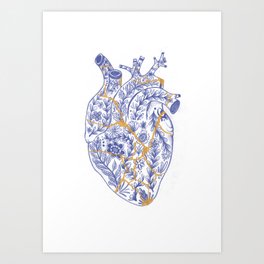 Kintsugi broken heart Art Print