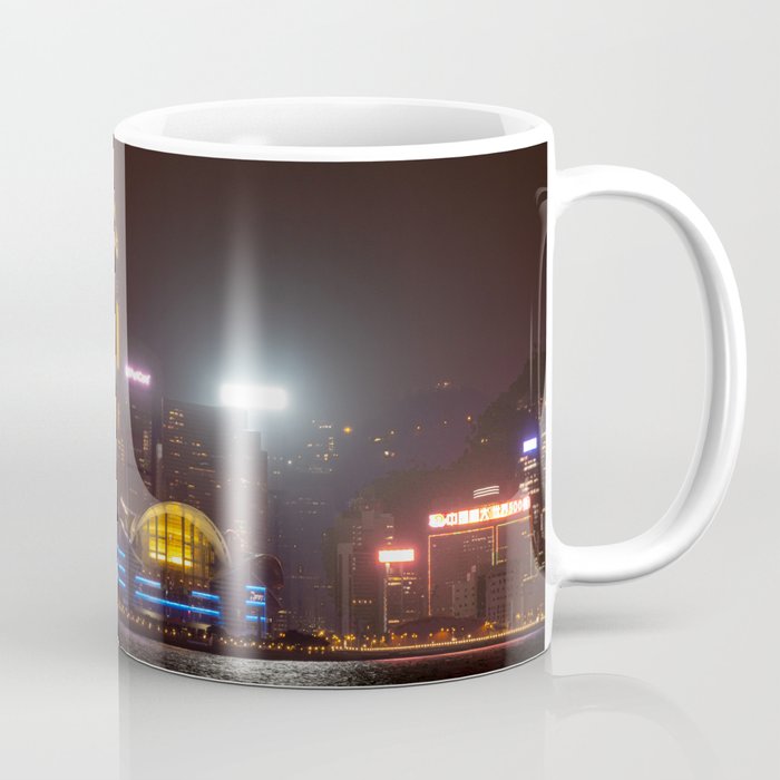 Hong Kong Island Skyline at Night Coffee Mug