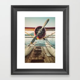 Seaplane Dock Framed Art Print