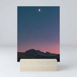 The Moon on "Aragats" Mountain Mini Art Print