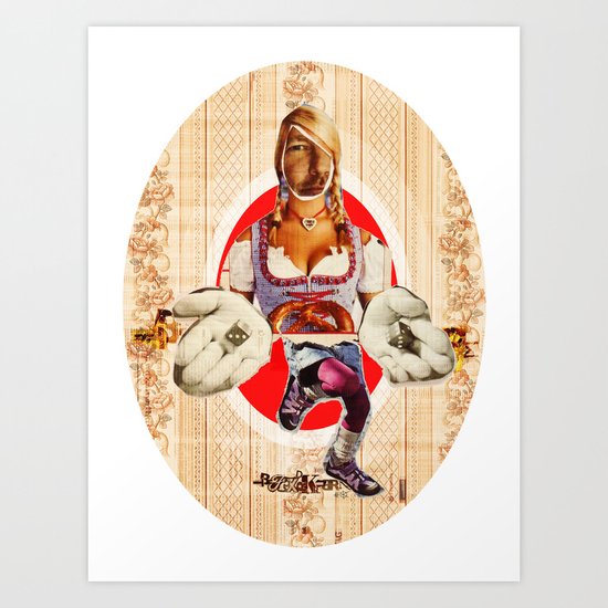 Volkstanz Buam Art Print
