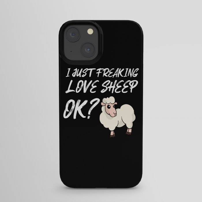 Just Freaking Love Sheep Sheep Wool iPhone Case
