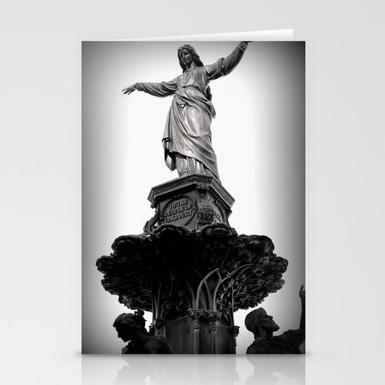 The Lady Of Fountain Square Stationery Cards