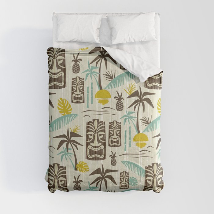 Island Tiki - Tan Comforter