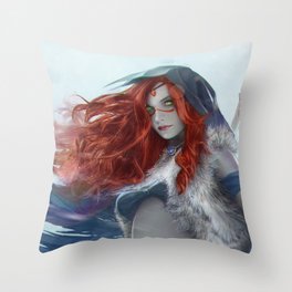 Freya the Shaman Official Art from Nordic Warriors Throw Pillow
