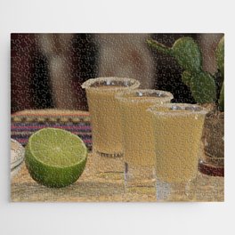 Mexico Photography - Refreshing Lime Drinks At The Bar Jigsaw Puzzle