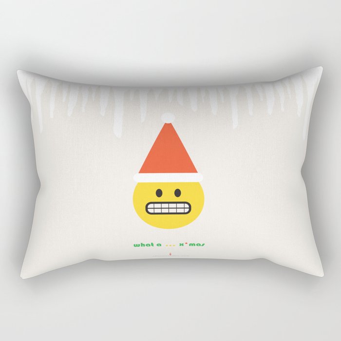 Emoji: What a ... x'mas (Grin) Rectangular Pillow
