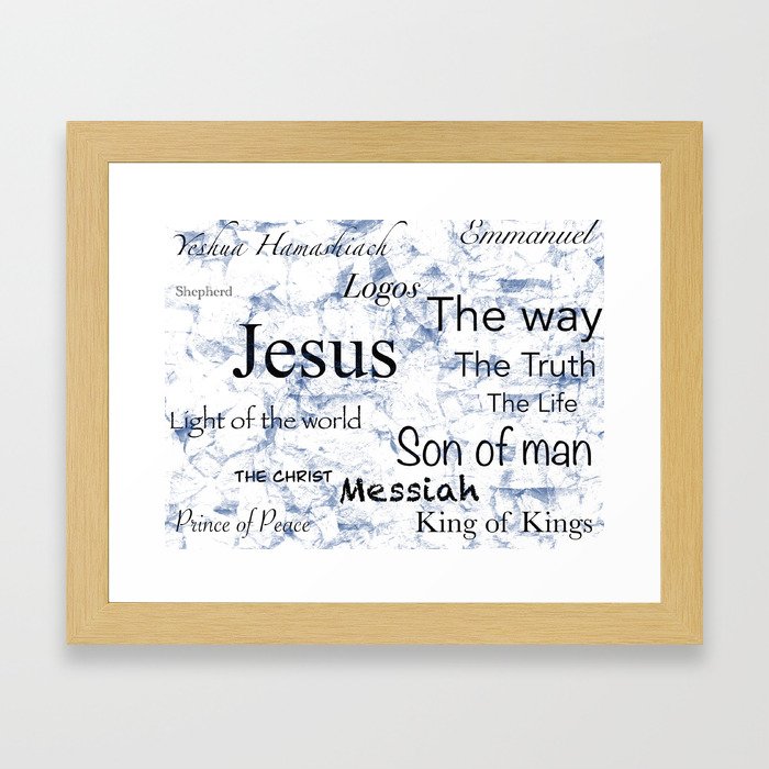 The Names of Jesus Framed Art Print