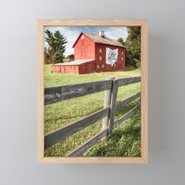 Ohio Bicentennial Red Barn Near Columbus Ohio Framed Mini Art Print