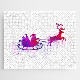 Santa claus in watercolor Jigsaw Puzzle