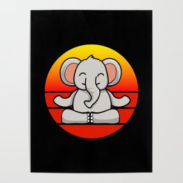 Yoga Elephant, Meditation Yoga For Children And Parents Poster