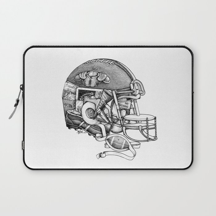 Football Helmet Laptop Sleeve By Dsart Society6